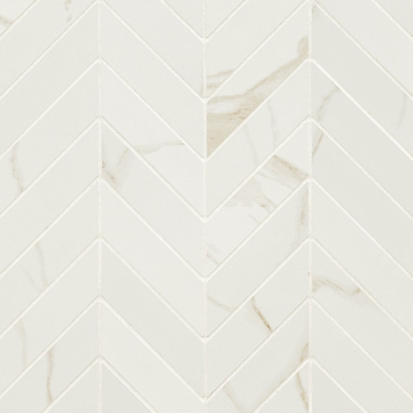 Msi Eden Calacatta 12 In X 15 In. Matte Porcelain Chevron Floor & Wall Tile, 8PK ZOR-PT-0633 - main
